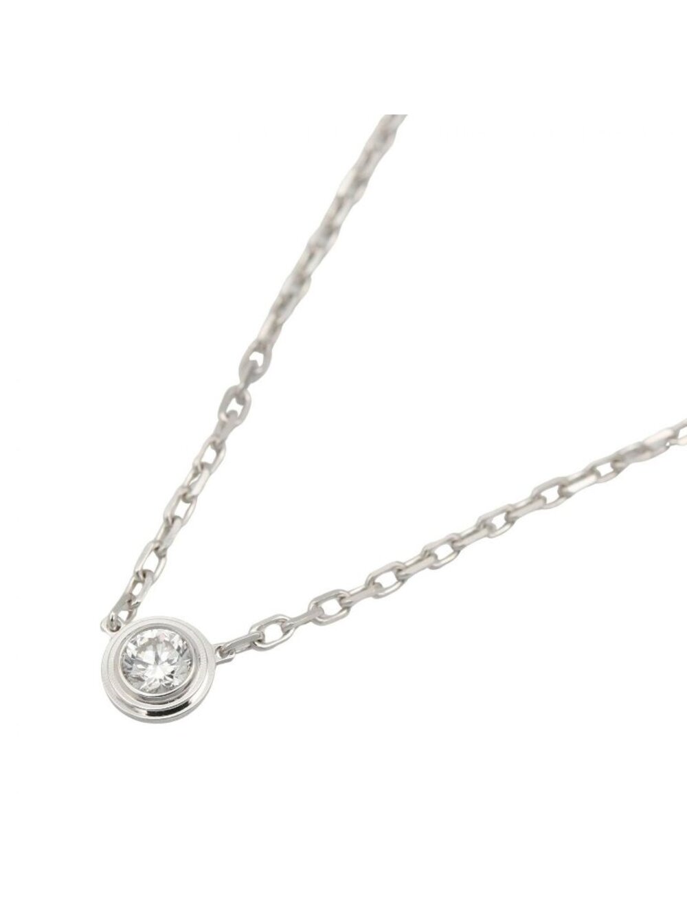 Cartier Necklace D'amour SM 18K White Gold Diamond